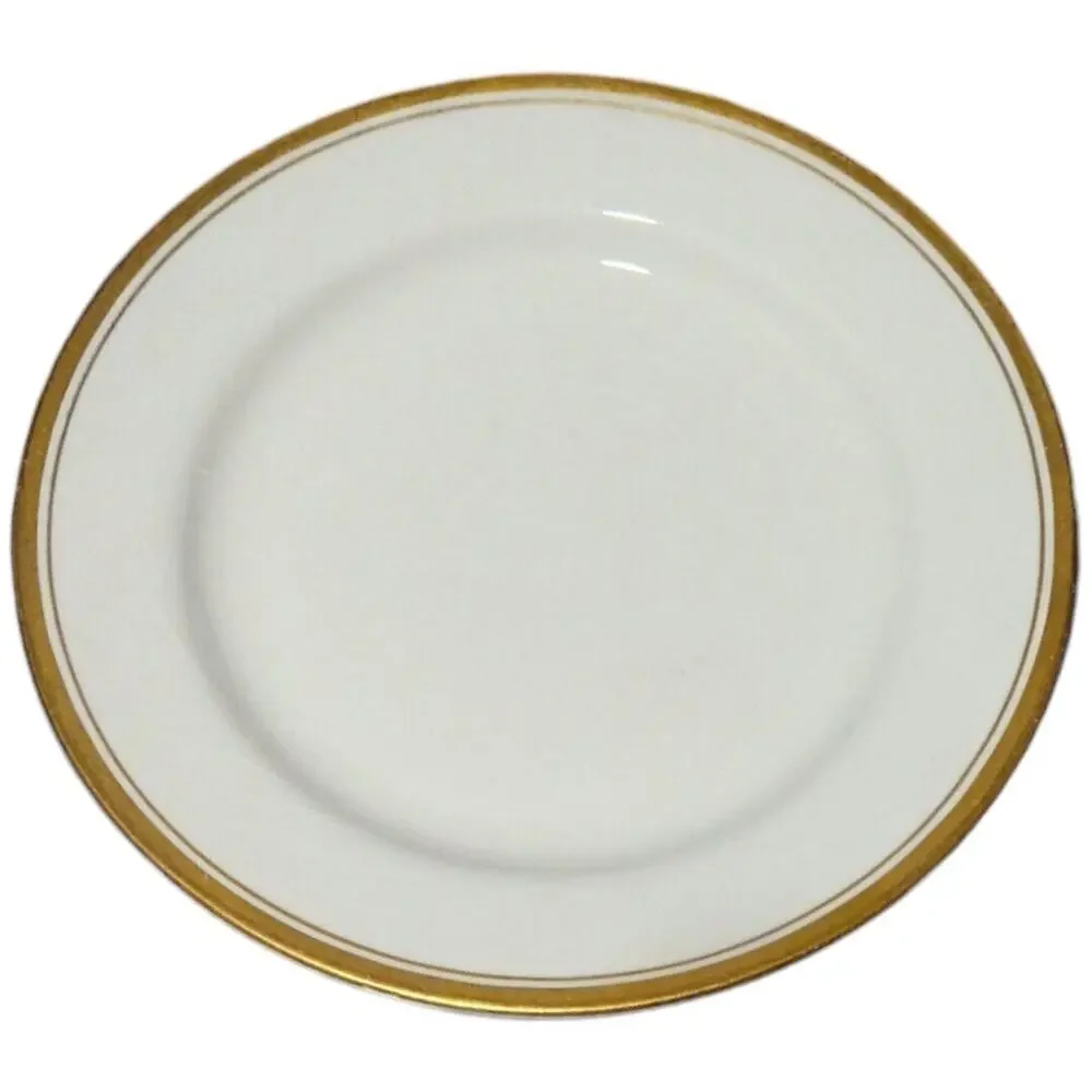 Johnson Brother England white and Gold trimmed china plates 6.5